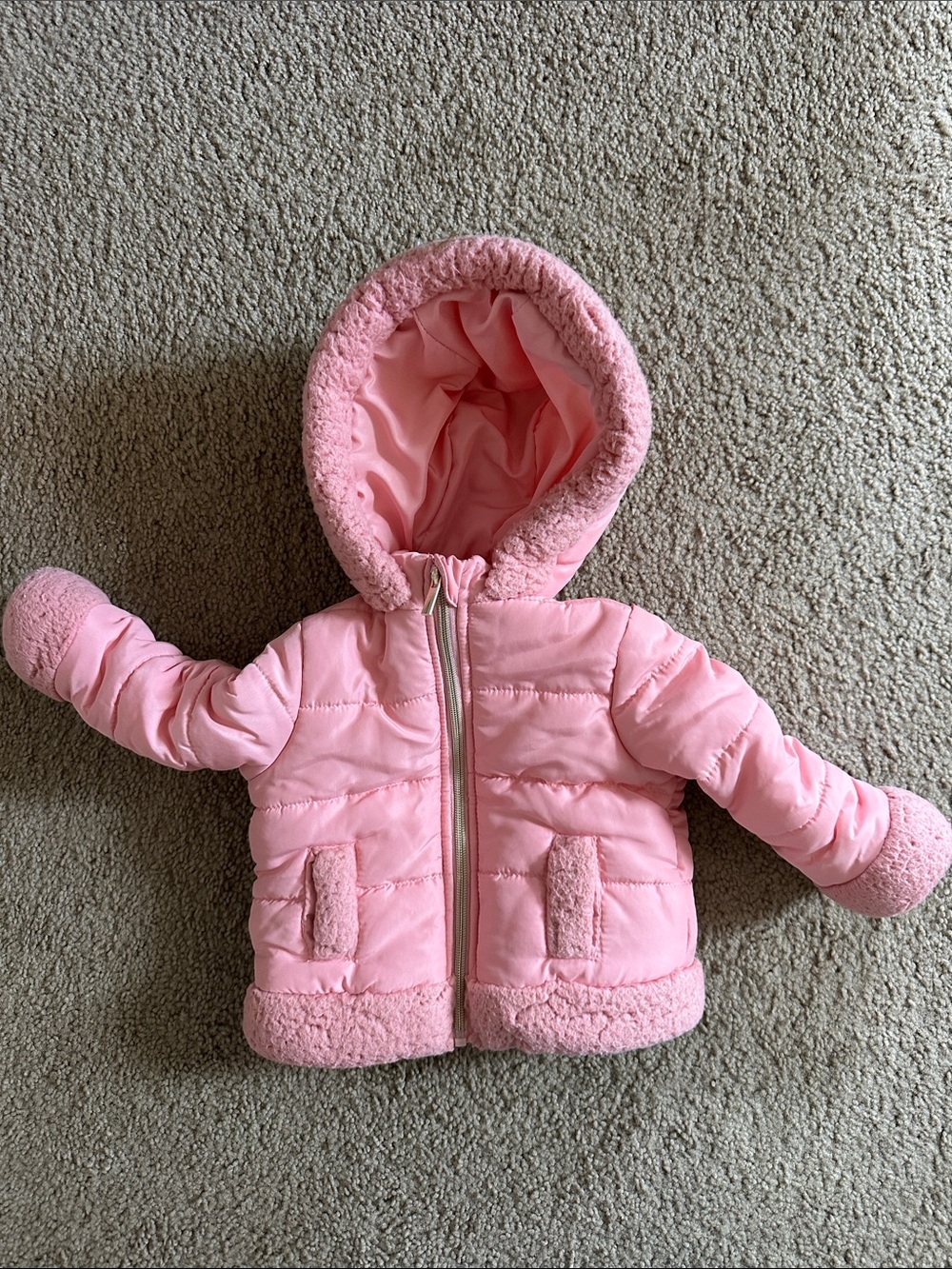12 month baby girl waterproof winter jacket